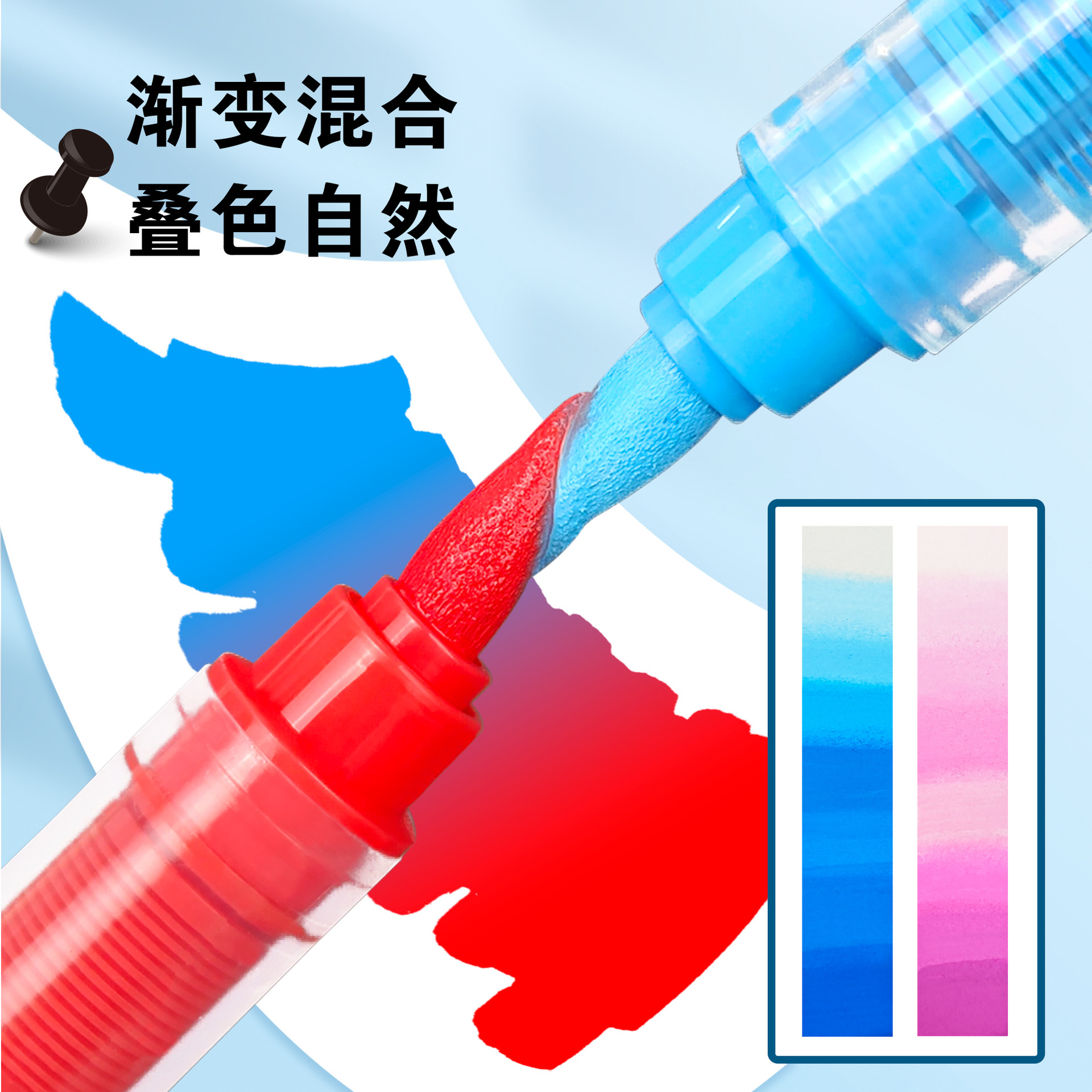 Huidele Direct liquid acrylic marker Pen, soft-tipped marker pen set, student art drawing pen, planner, doodle pen Application Scenario