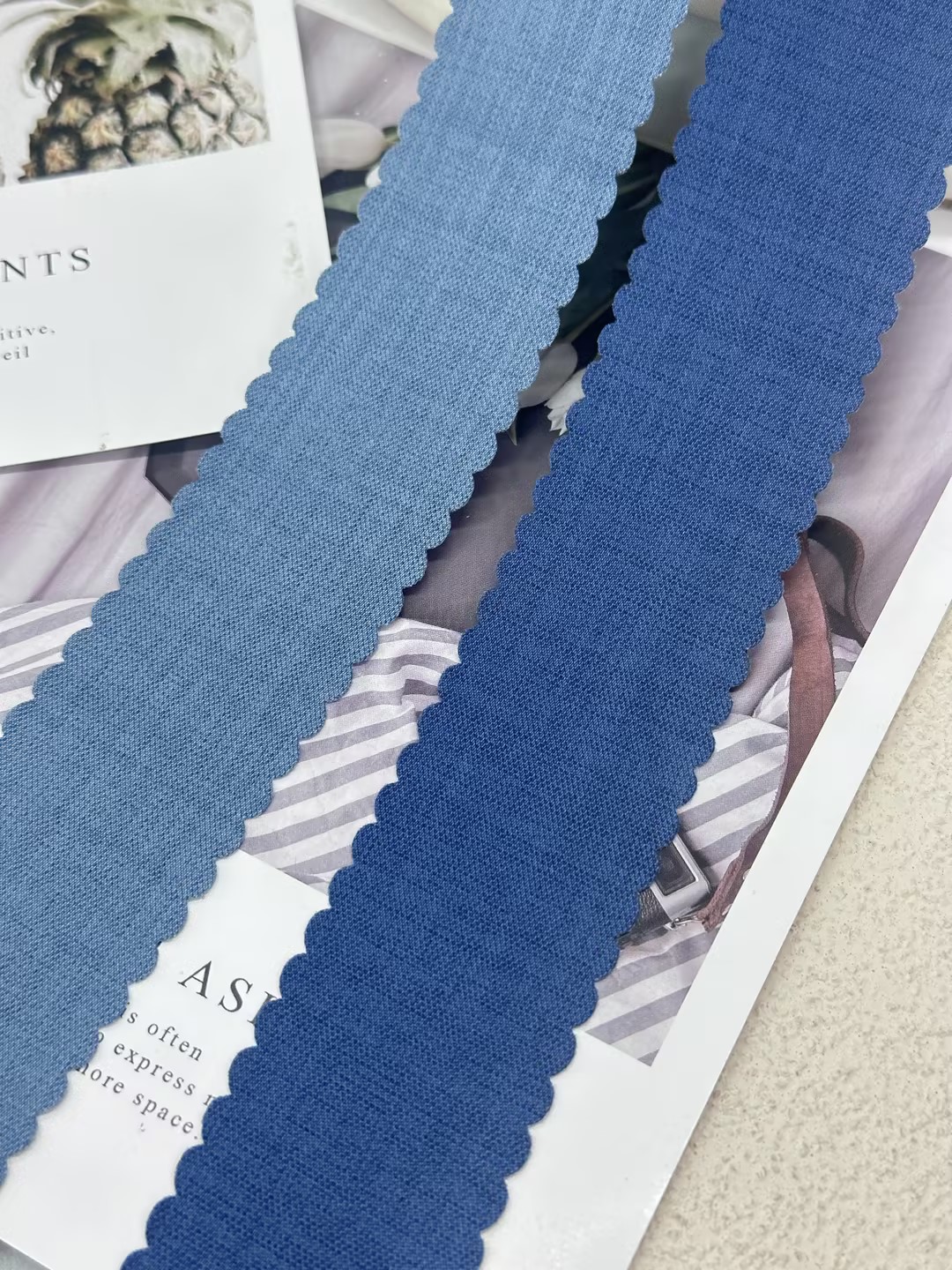 The 12-point fringed plain denim can be used for gift wrapping, bouquet wrapping, bows, and DIY handicrafts Specification image