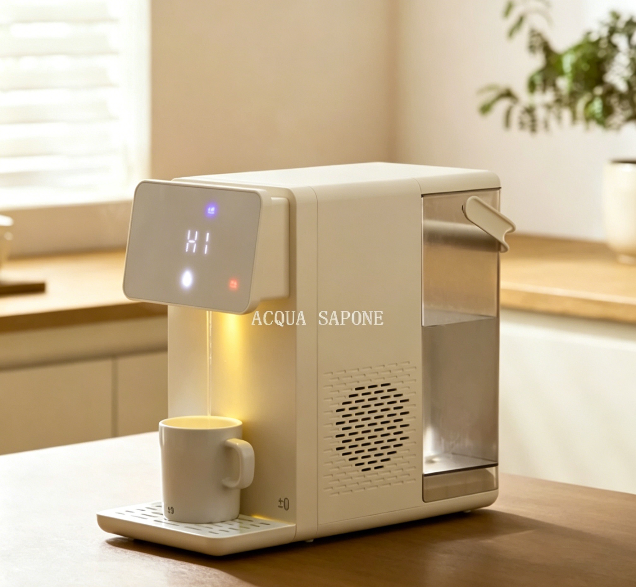 Free shipping! Zero positive and negative instant hot water dispenser, cold and hot integrated household countertop clean drinking water 4.5-liter J130 details Picture
