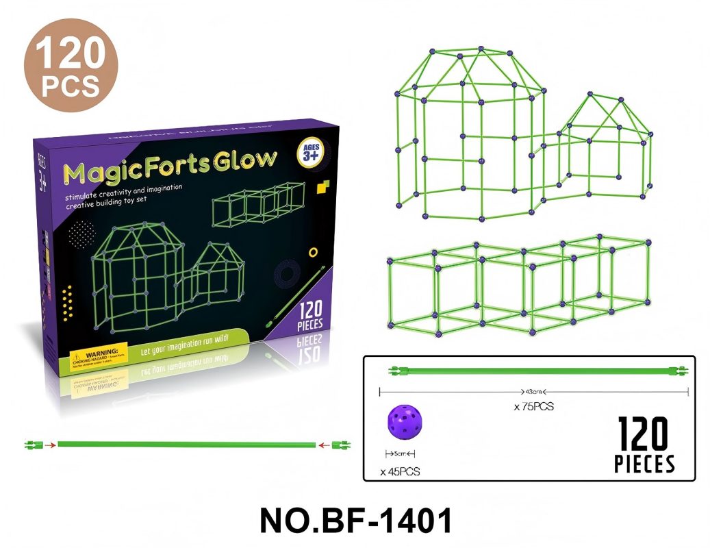 Children's luminous and versatile castle building blocks, starry sky tent construction, and educational toys Item Picture