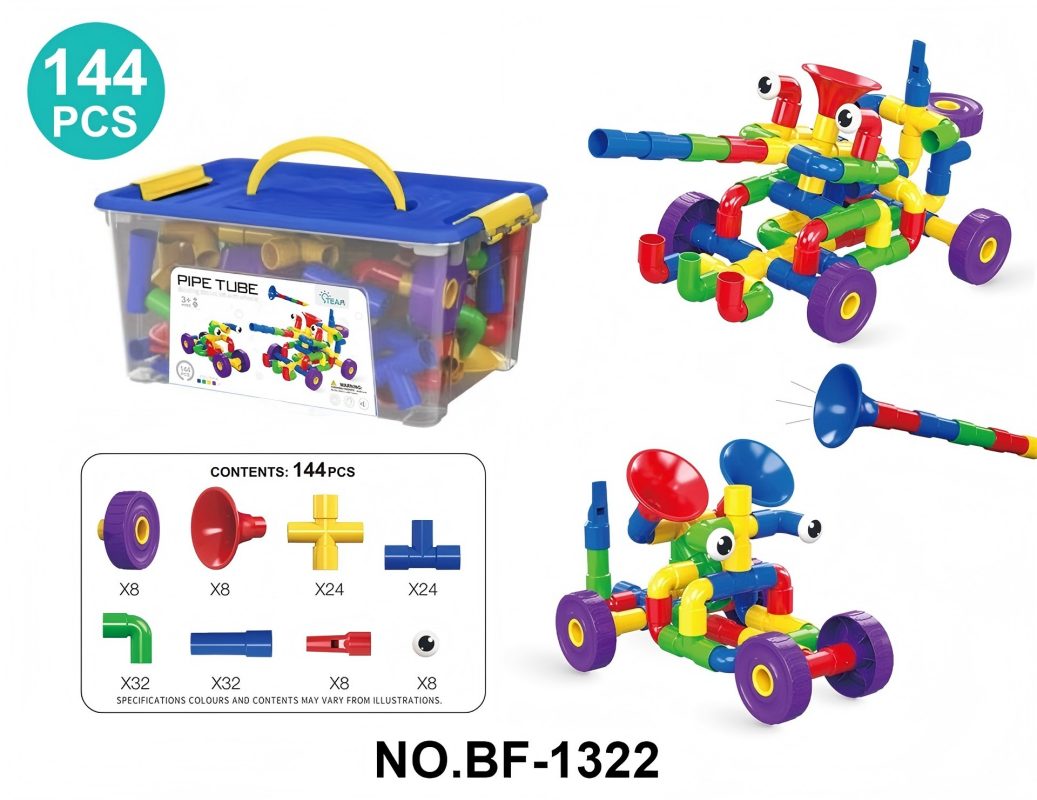 144 See You Set of Water Pipe building blocks Children's versatile assembly and puzzle educational toys pic 1