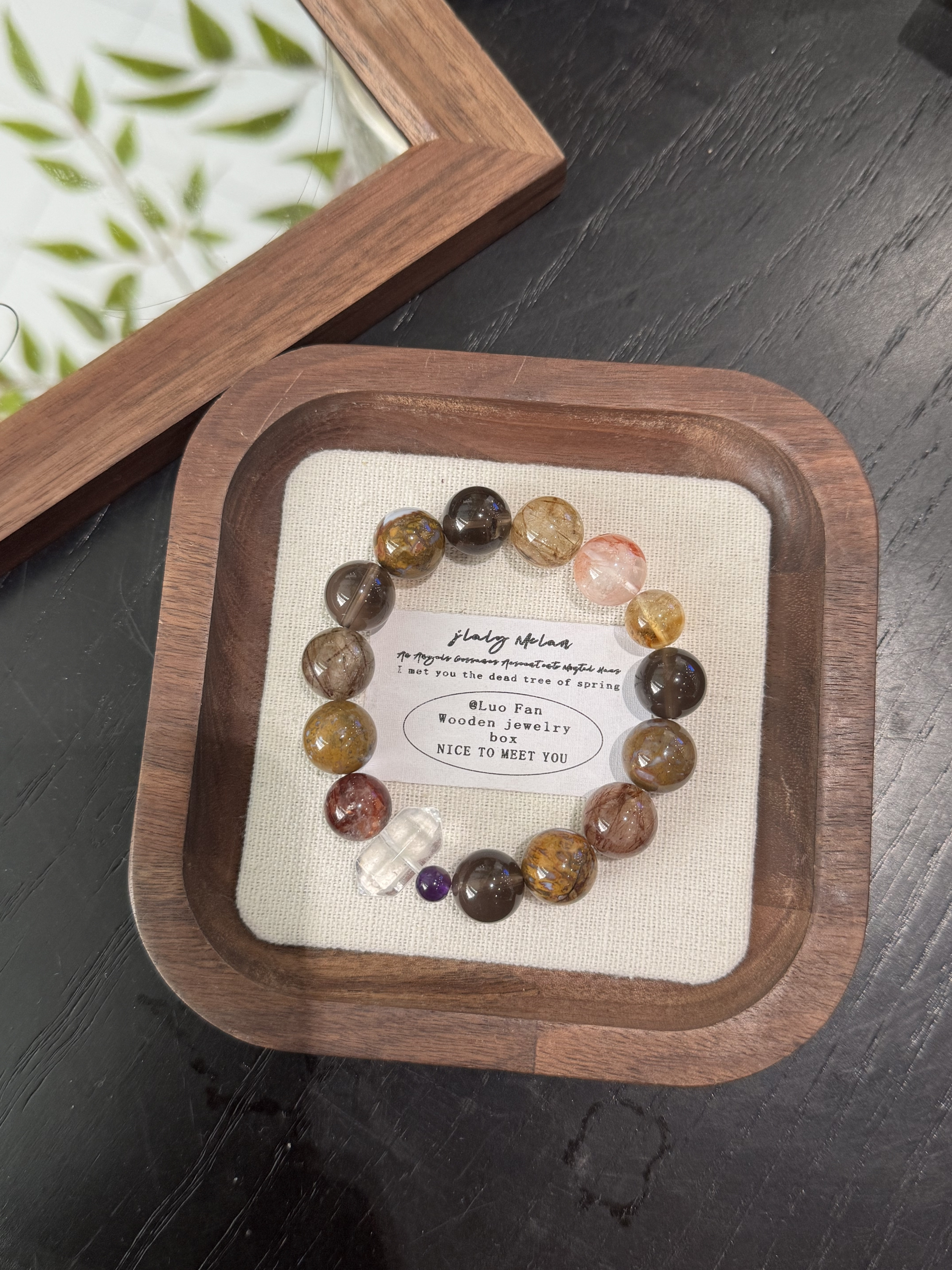 Amber Flowing Years Bracelet, crystal bracelet, new Chinese-style jewelry, exquisite Item Picture