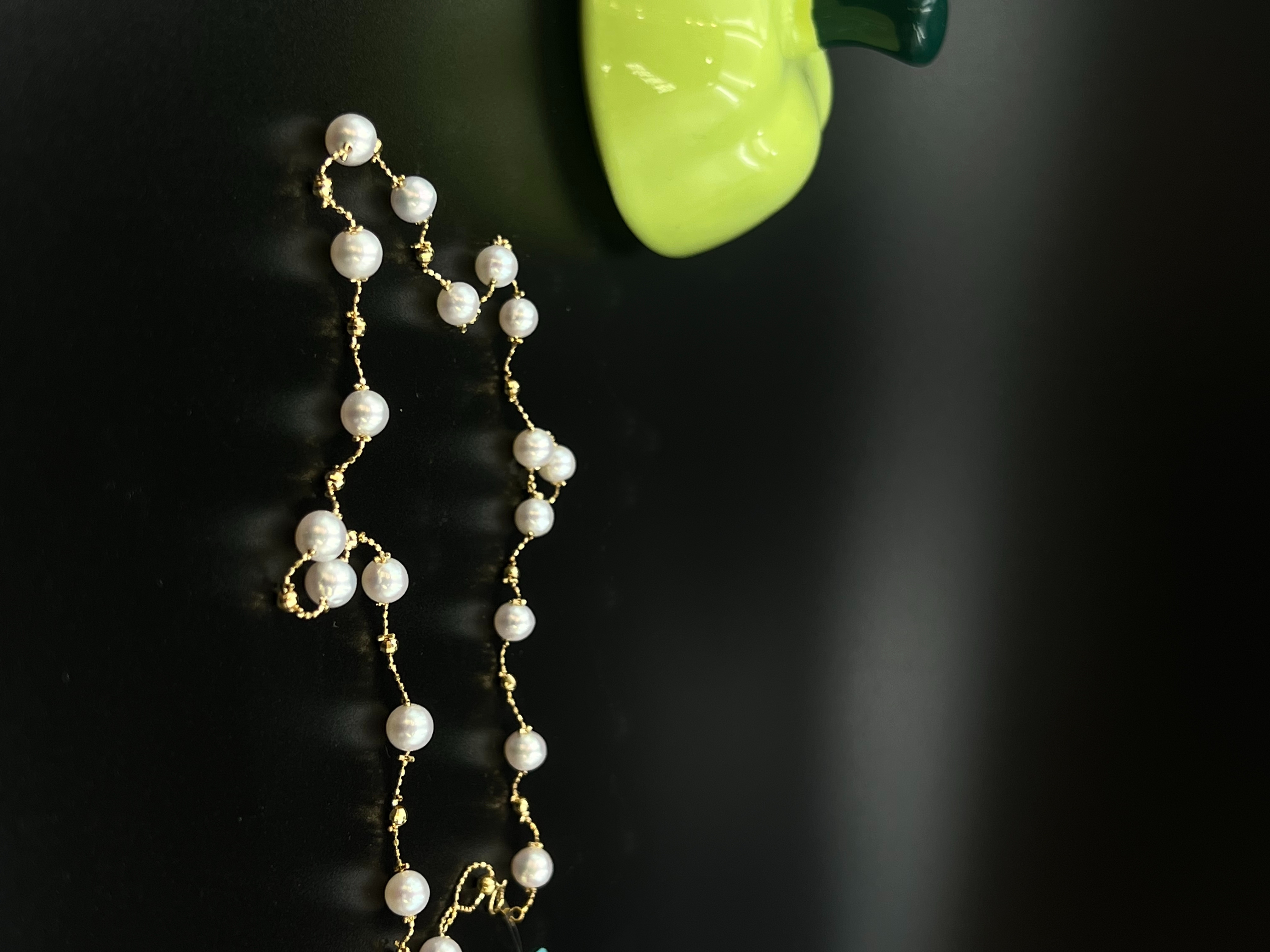 18K pearl Starry Sky necklace, a fashionable pearl accessory, a new style of jewelry and a great gift details Picture