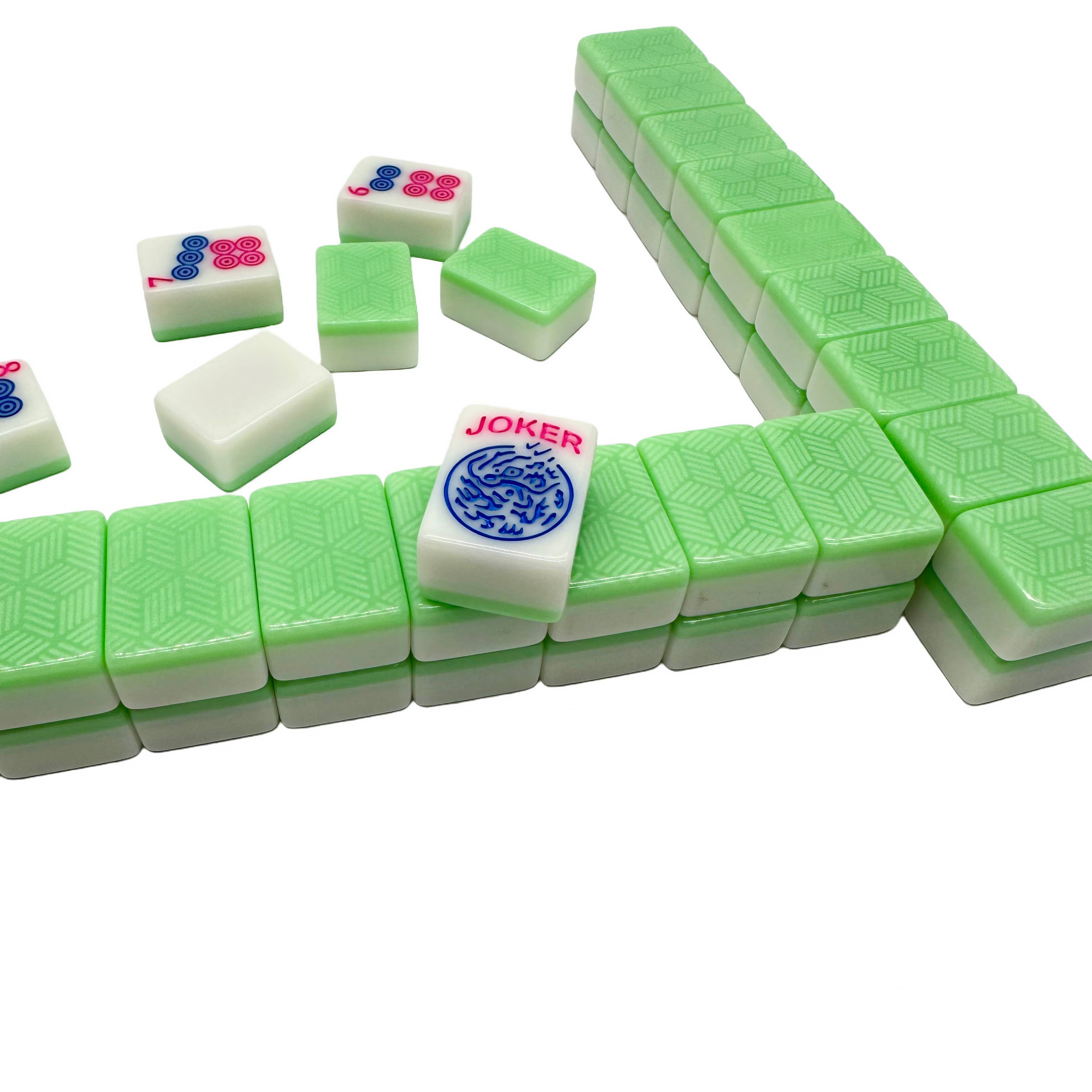166 American mahjong tiles made of melamine material from the original factory support customization. Comfortable to the touch, durable, timely delivery and export Specification image