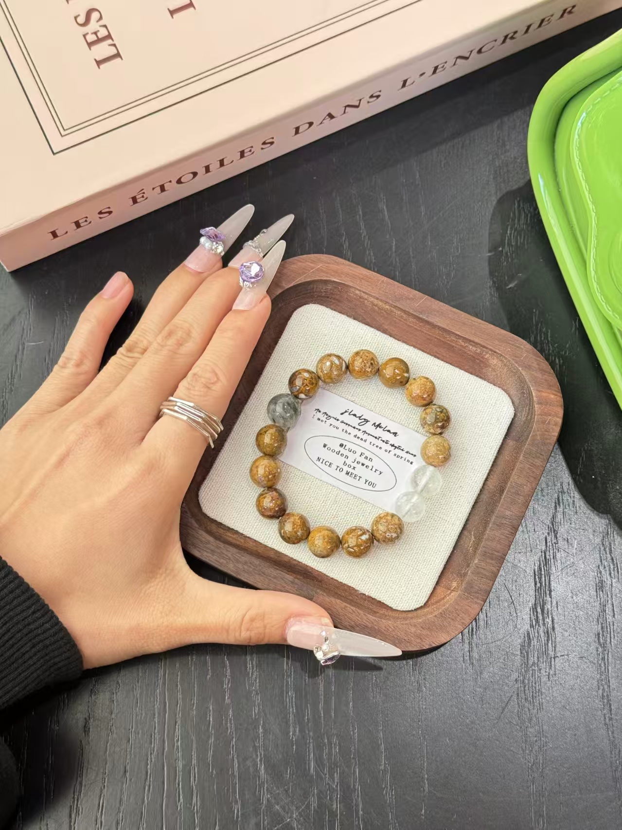 Moonlight Flowing Light Bracelet, crystal bracelet, new Chinese-style jewelry, as a gift details Picture