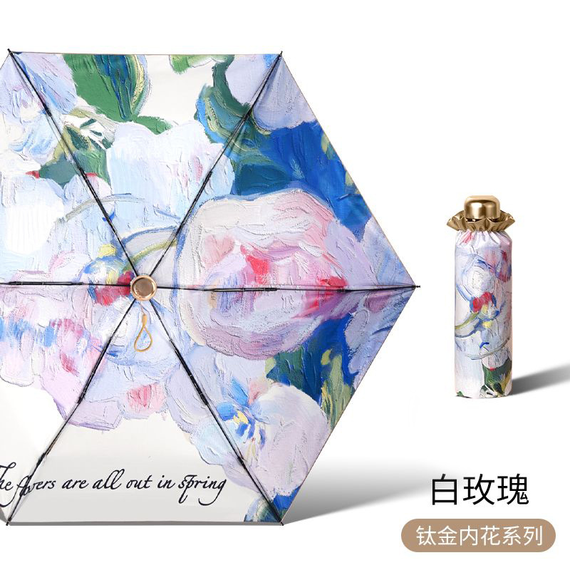 Sun umbrella, mini sunshade umbrella, all-weather, compact and portable, 50% discount umbrella, sun protection umbrella, capsule umbrella, wholesale customization details Picture