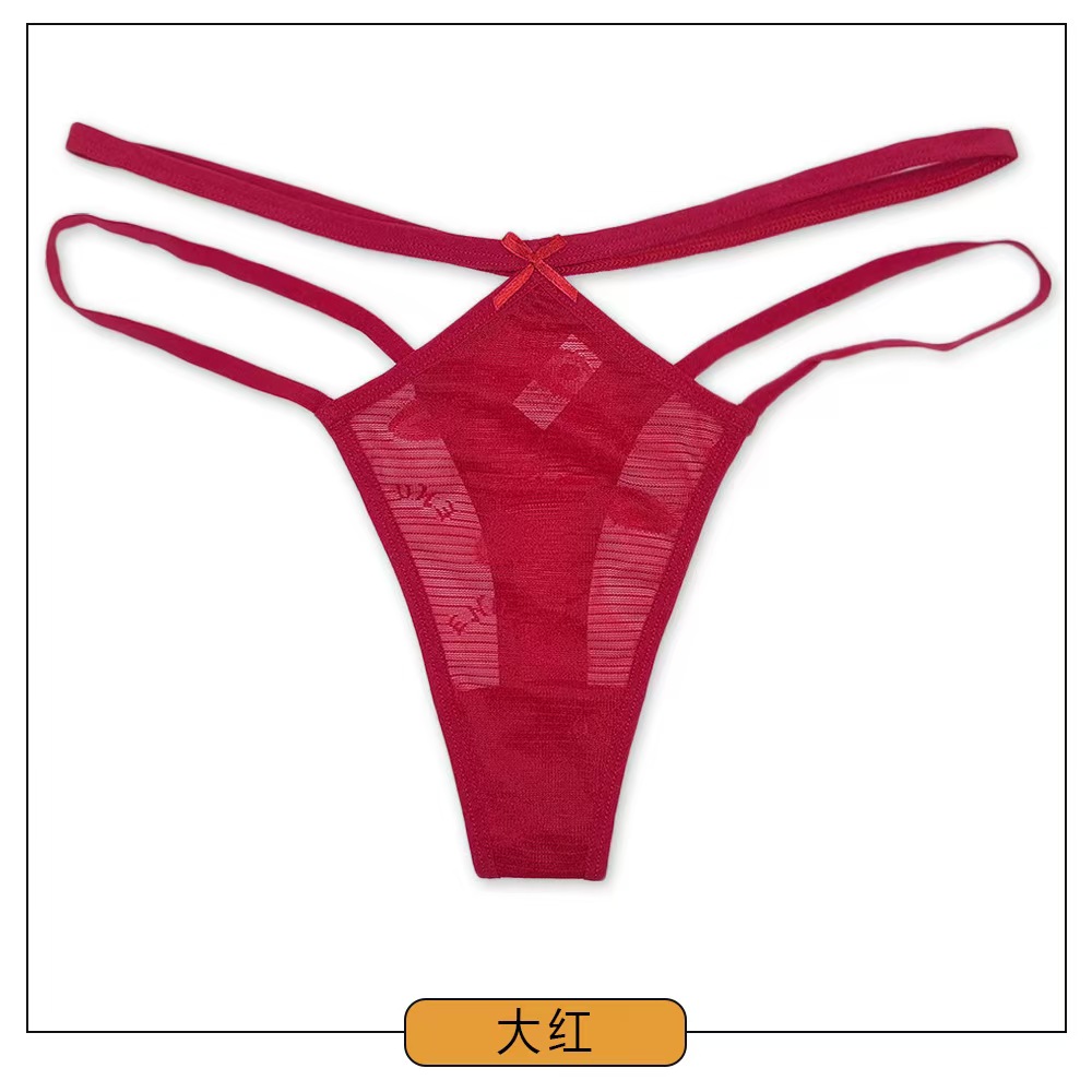 A-87549# underwear for export to South America - Sexy lace and romantic underwear for women, comfortable and breathable, pure and elegant women's romantic thong QNI details Picture