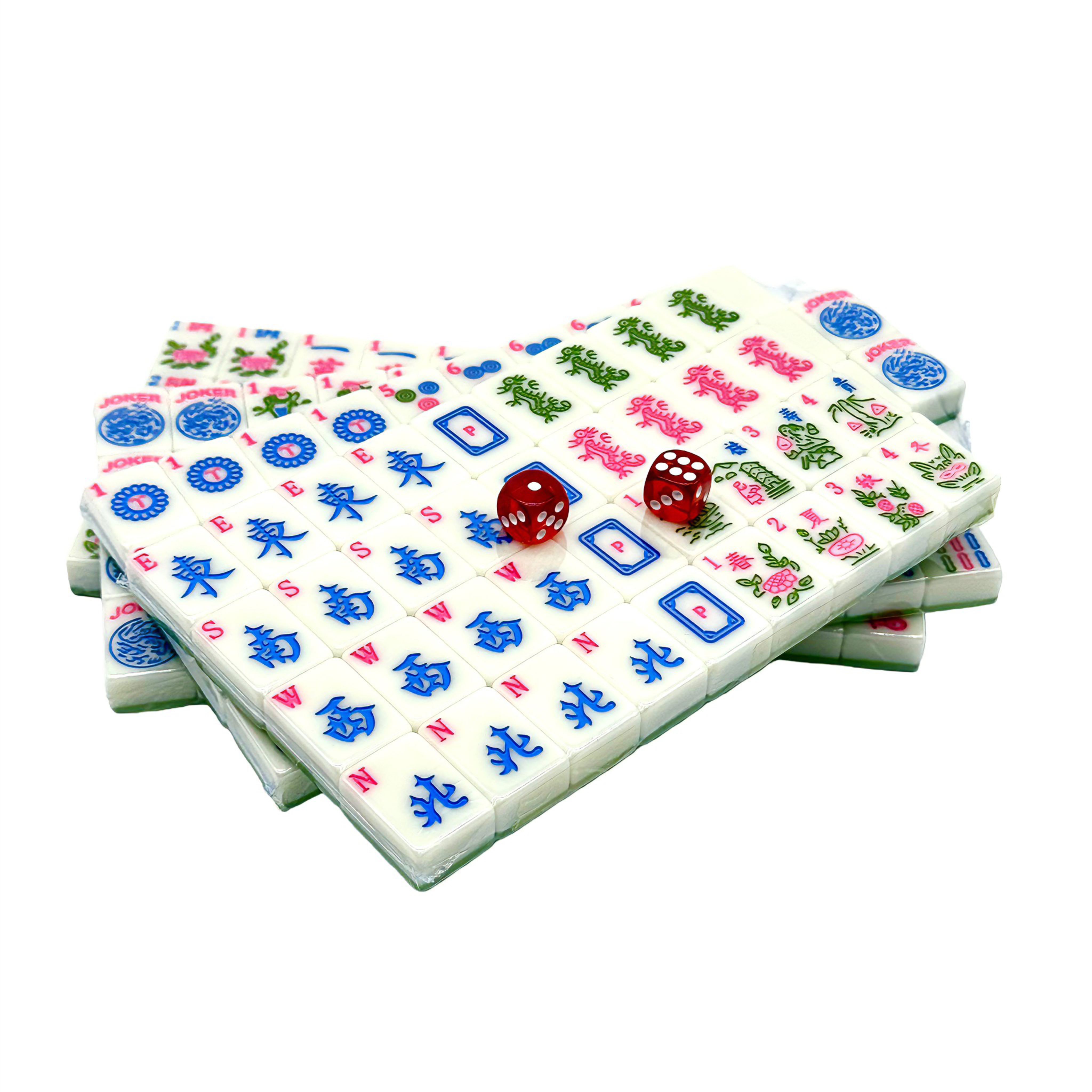 166 American mahjong tiles made of melamine material from the original factory support customization. Comfortable to the touch, durable, timely delivery and export Application Scenario
