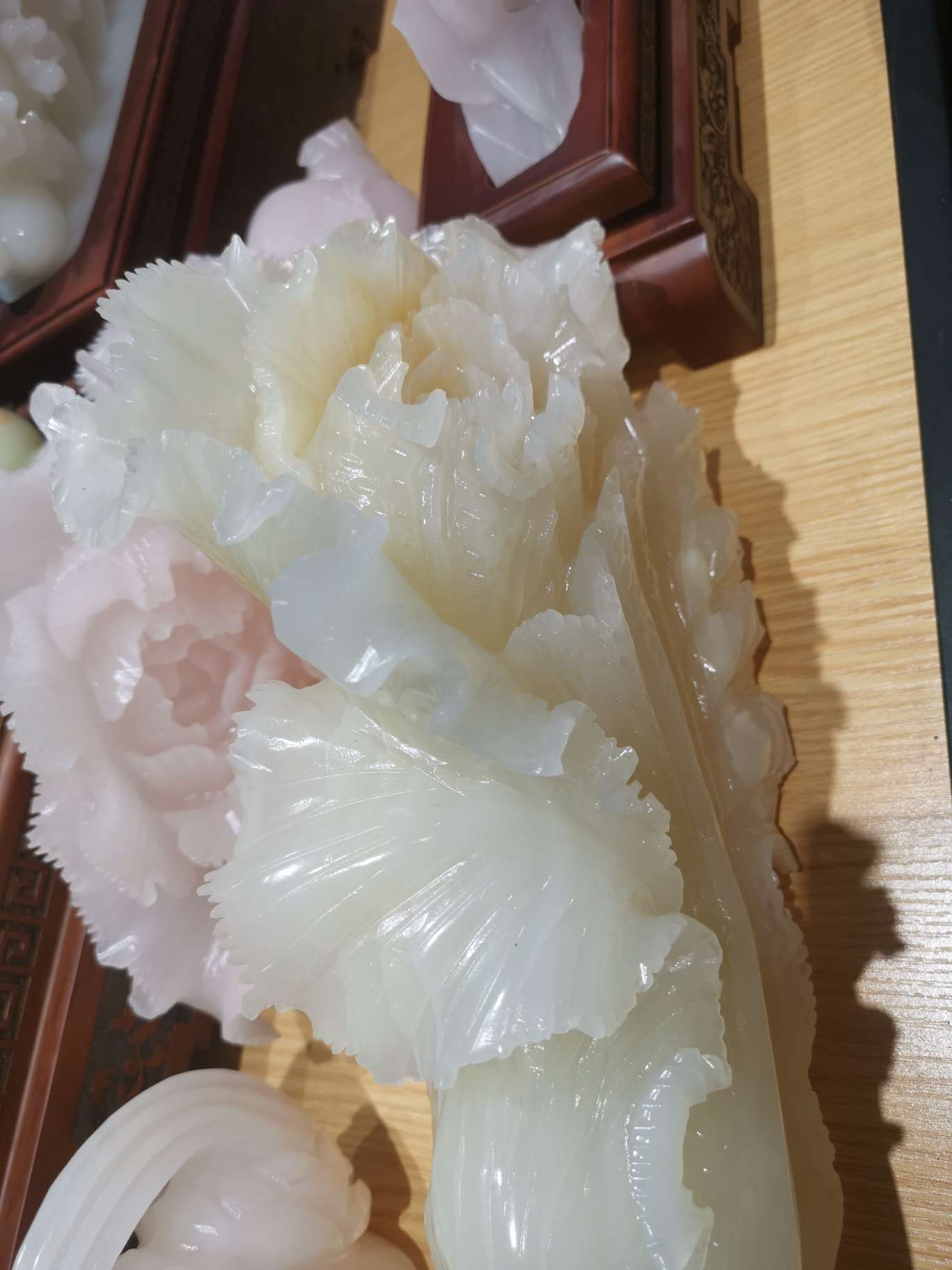 Like to send private messages to customer service for creative handicrafts, gifts, ornaments, home decoration, other craft ornaments, cabbage, Bai CAI, jade ornaments, as gifts for others, elders, leaders, moving house, opening a store, moving into a new home Specification image