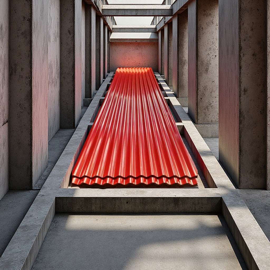 彩钢瓦 高质量建材 防水 防腐 耐磨 耐久性强 颜色丰富产品图