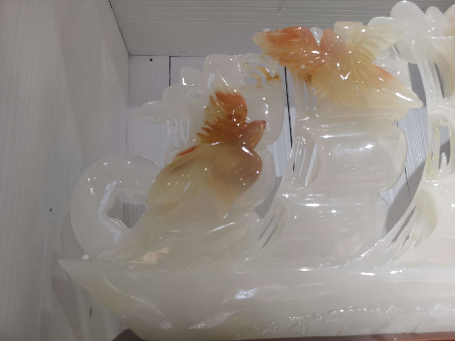 Handicrafts, gifts, craft ornaments, other decorative ornaments, home living room, study, table decorations, Smooth sailing jade ornaments, gifts for others, elders, leaders, moving house, opening a store, moving into a new home details Picture