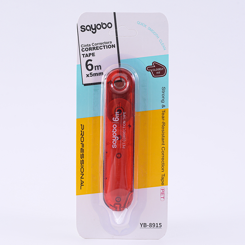 YB-8915 Sayobo correction tape Full length 6 meters English version Item Picture
