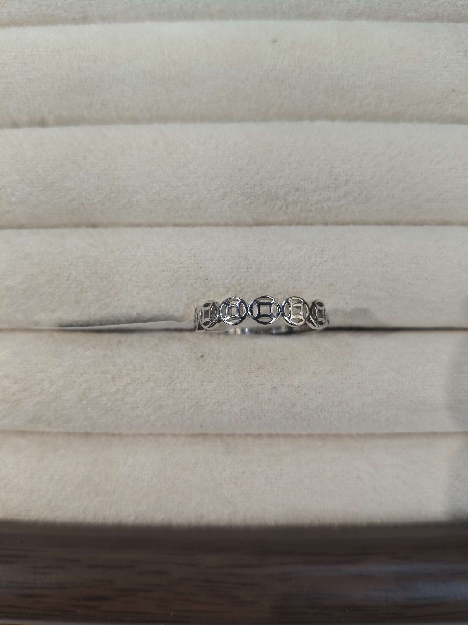 Новое кольцо из серебра S925, выдолбленное серебряным кольцом из меди details Picture