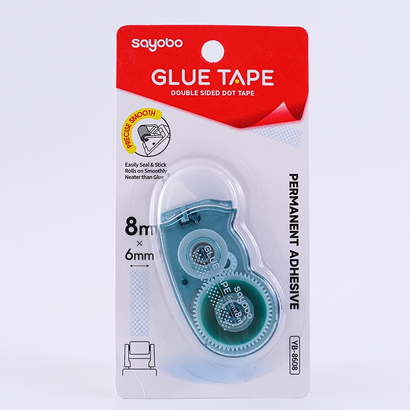 YB-8608 Sayobo Glue tape, 8M*6mm in length, English version Specification drawing
