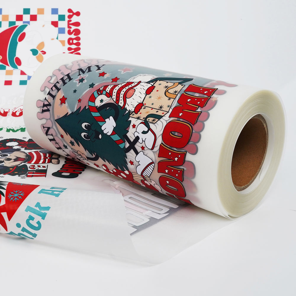 DTF polyester film roll 30 cm instant heat-peel double-sided heat transfer compatible cold instant PET white ink printing film Specification image