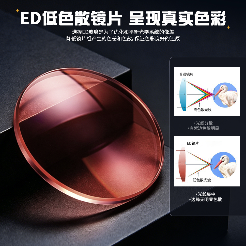 Golden Eagle 10x50 binoculars, outdoor high-definition high-magnification bird-watching mirror, portable night vision viewing mirror for concerts details Picture