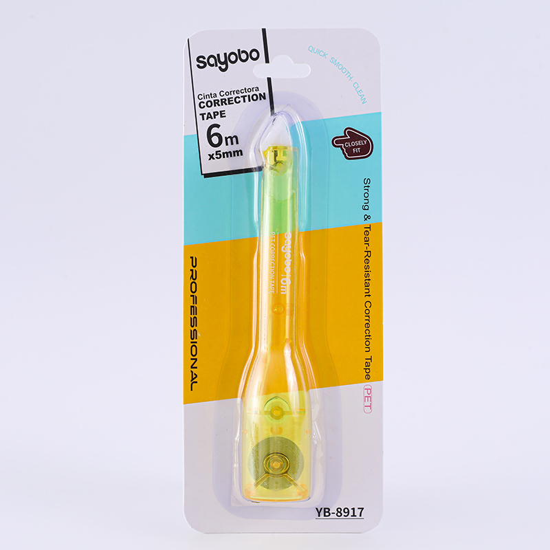 YB-8917 Sayobo correction tape Full length 6 meters English version Specification drawing