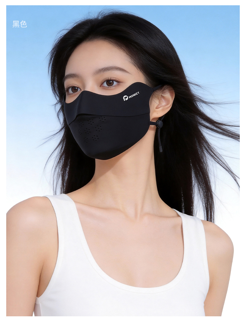 恩爱德夏季无痕防紫外线防晒面罩户外女高颜值脸基尼冰丝遮阳防晒口罩女详情15