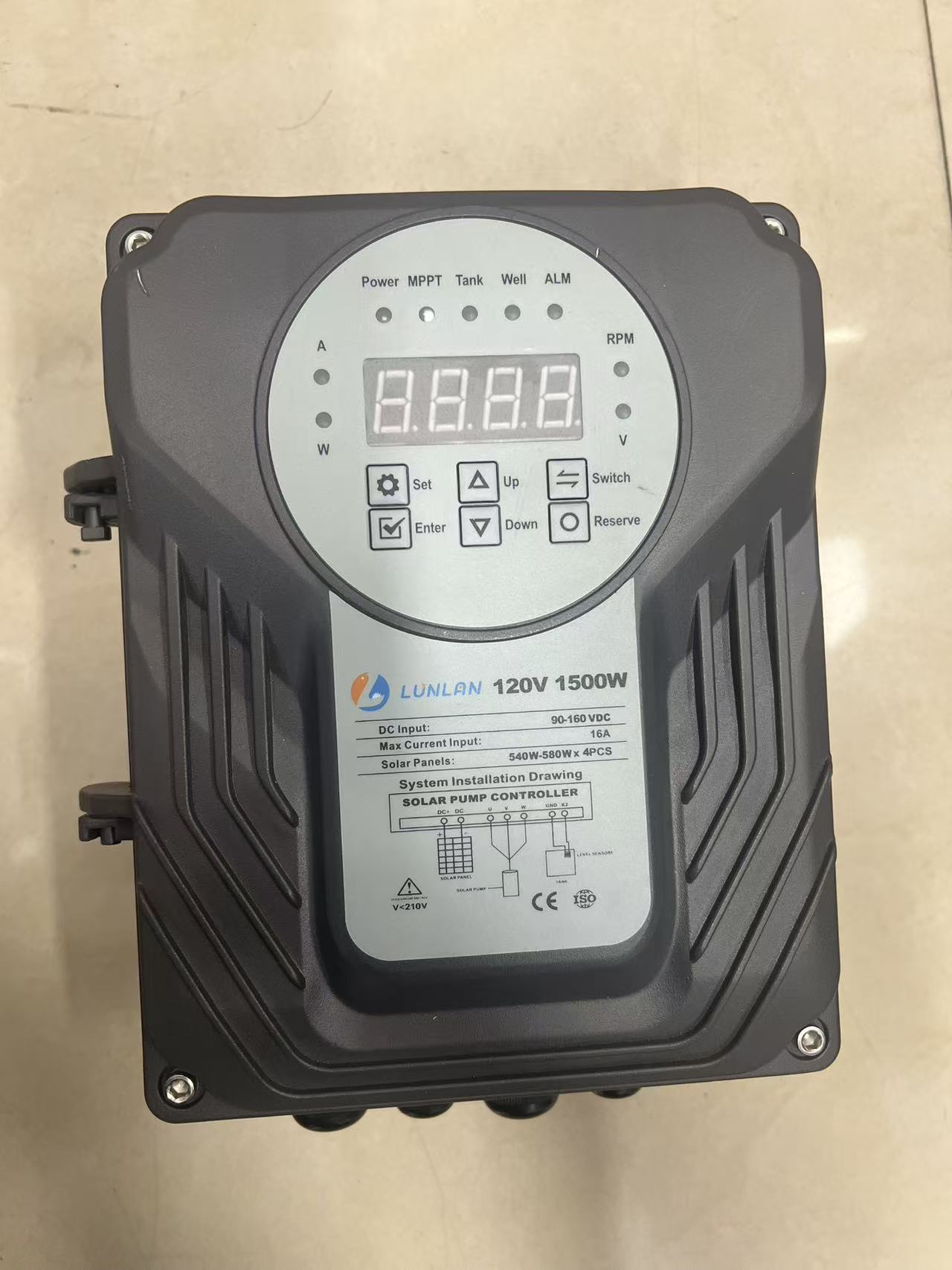 LUNLAN solar water pump DC 50M brushless water pump solar water pump irrigation system details Picture
