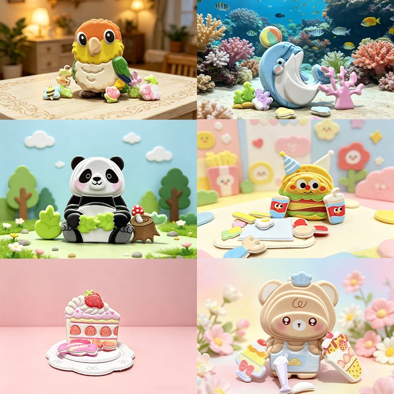 Cartoon stack cutie foam stickers, Stack fun children's diy bubble stickers, decorative stickers, three-dimensional stickers pic 11