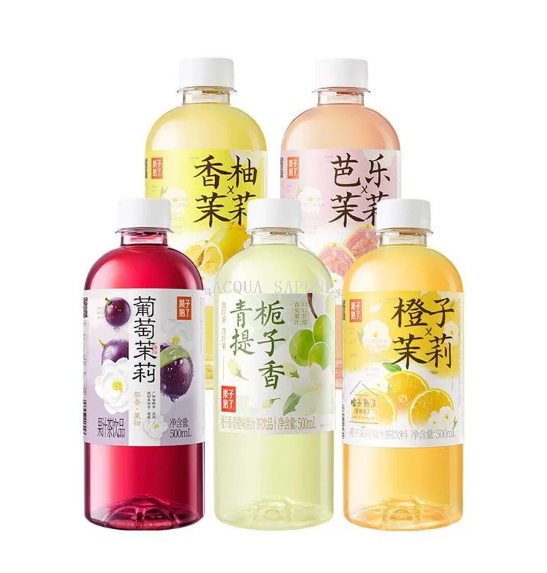 Free shipping! Fruit ripe Oolong tea beverage 487ml, snack fruit juice drink, fruit-flavored tea drink