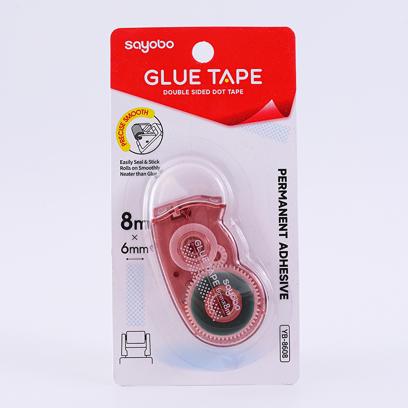 YB-8608 Sayobo Glue tape, 8M*6mm in length, English version details Picture