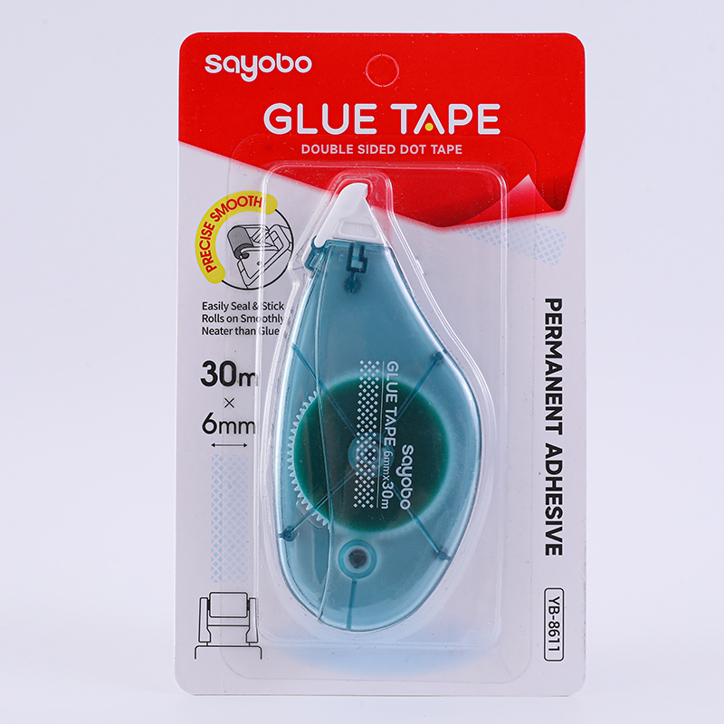 YB-8611 Sayobo Glue tape, 30 meters *6mm, English version Item Picture