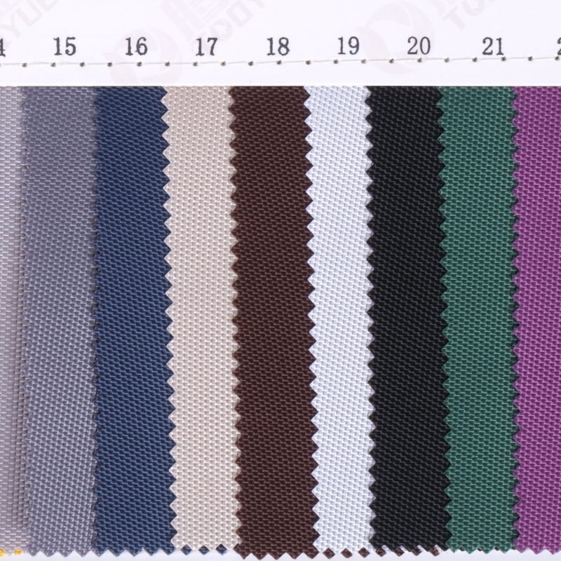 Factory direct supply of TY-030 Tengyue 600DPU plain weave Oxford fabric bags, backpacks, clothing fabrics, tents, camping vehicles and outdoor products Item Picture