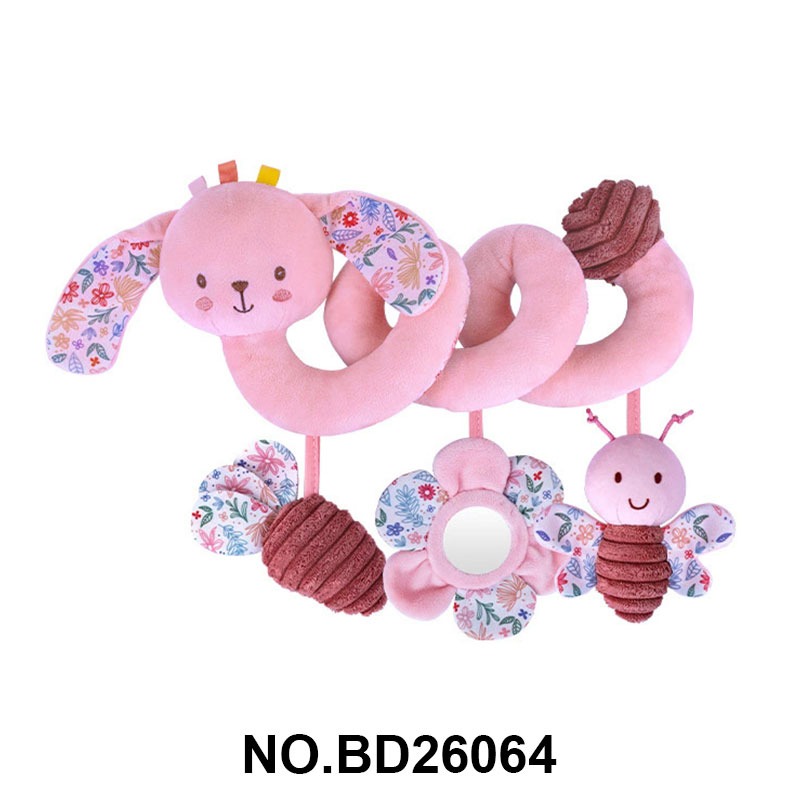 Pink rabbit-shaped baby climbing frame, safety soft rubber baby early education and intelligence toy Application Scenario