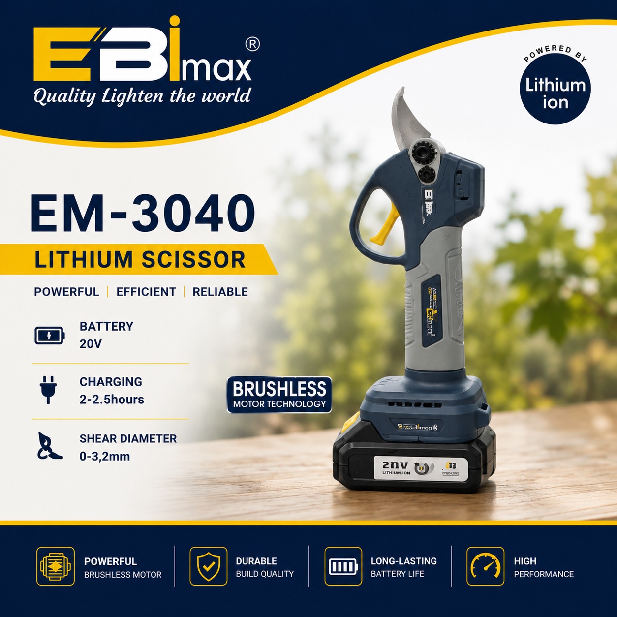 مقص بستنة منزلية في EBMAM-3040