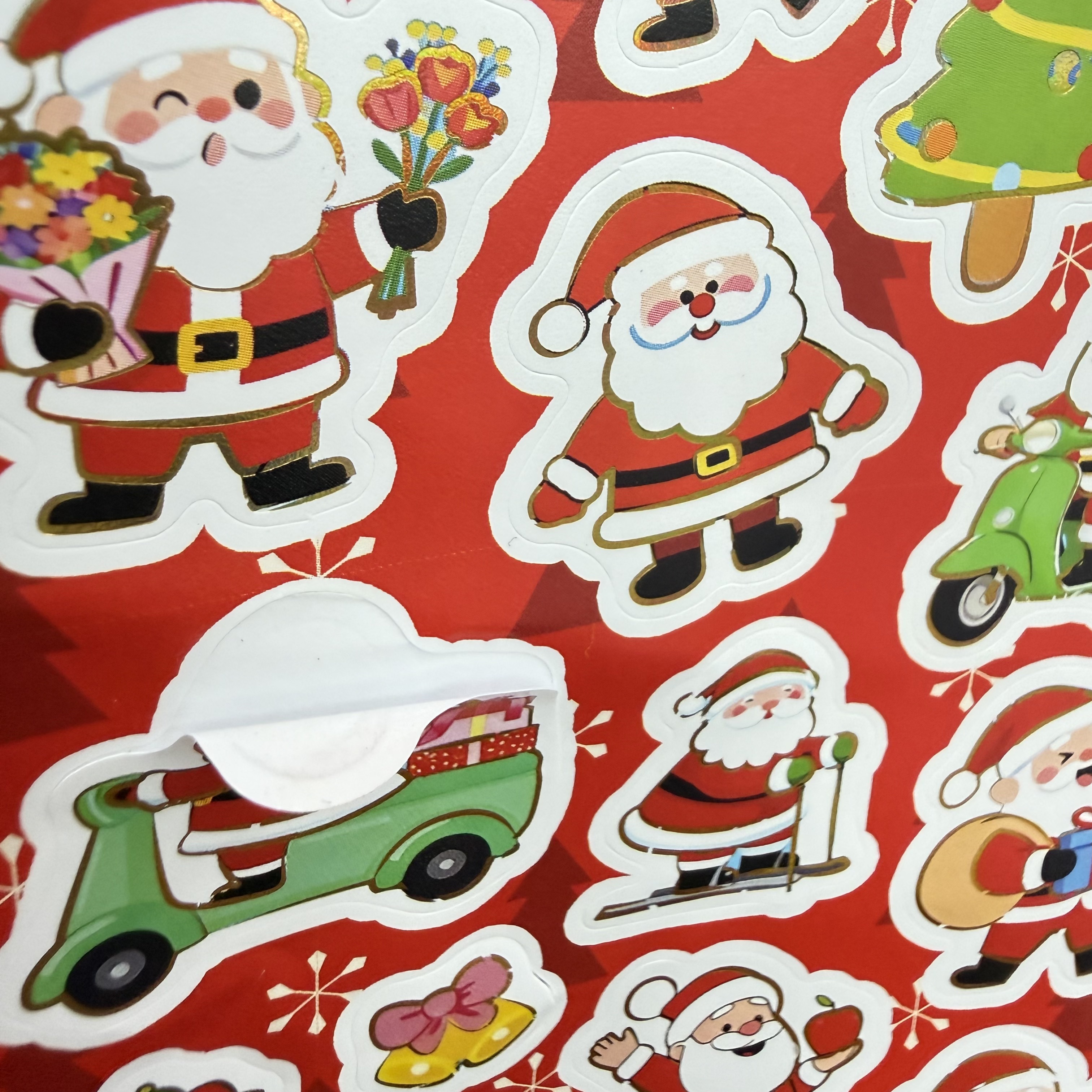 Christmas Guka stickers, Santa Claus stickers, Christmas tree planner stickers, diy decorative material stickers pic 7