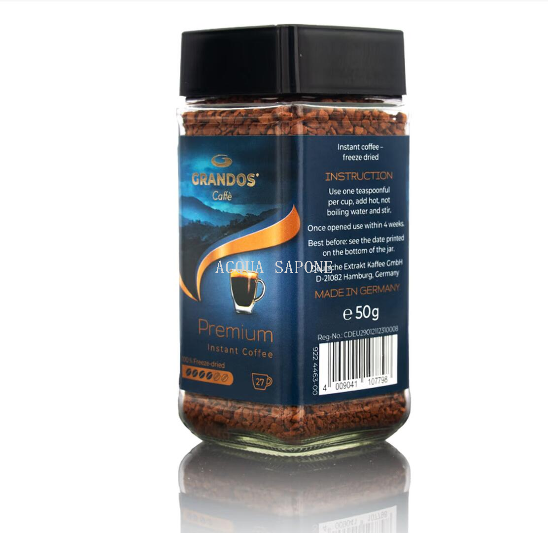 Free shipping! German Grant Berim freeze-dried instant black Coffee 50g Hello Daily imported snacks and beverages details Picture