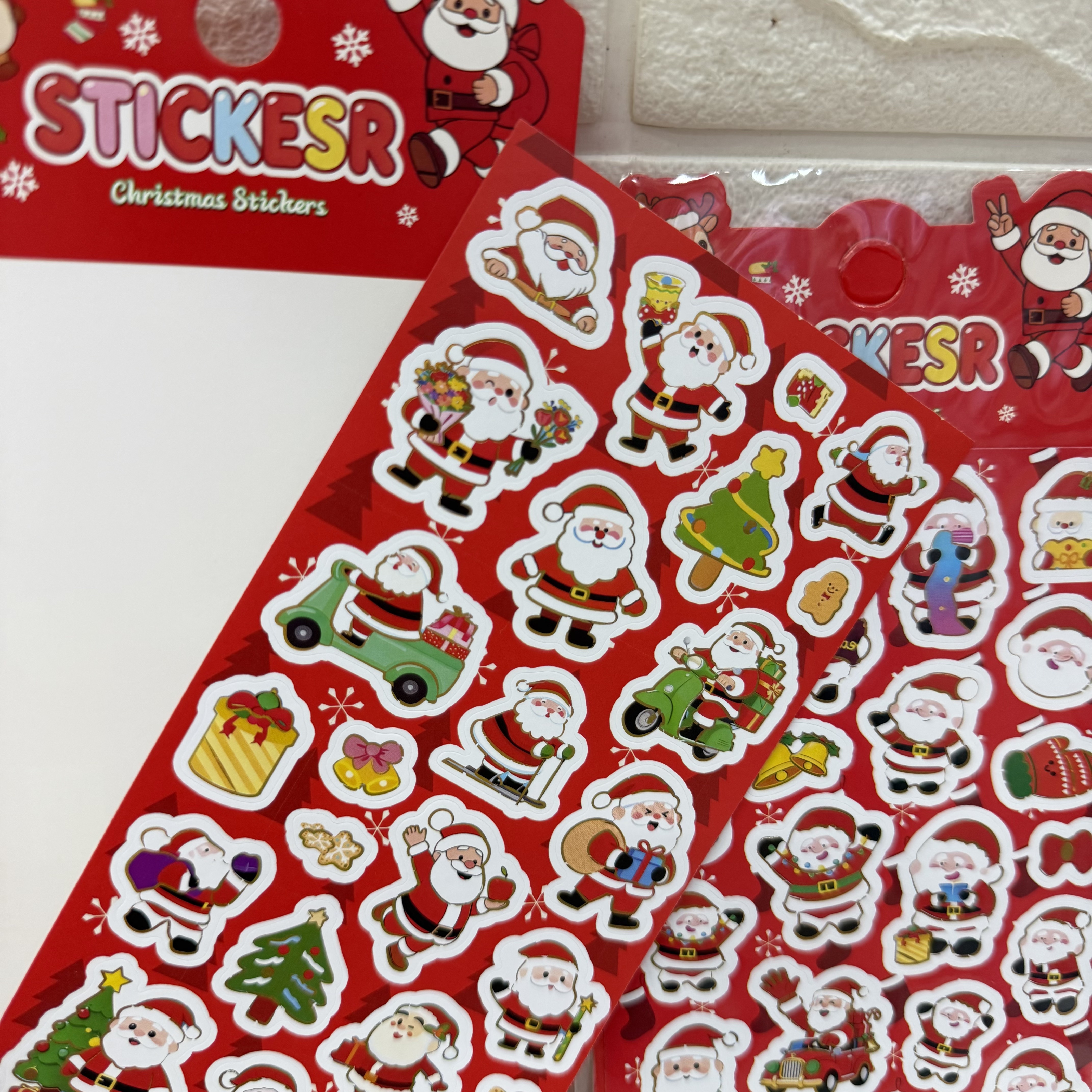 Christmas Guka stickers, Santa Claus stickers, Christmas tree planner stickers, diy decorative material stickers details Picture