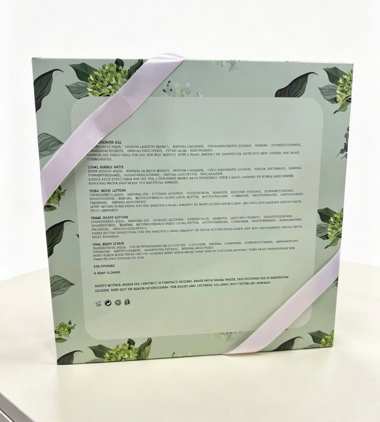 Wash and care gift box, bath set, including bath towel and shampoo, refreshing and clean gift preferred details Picture