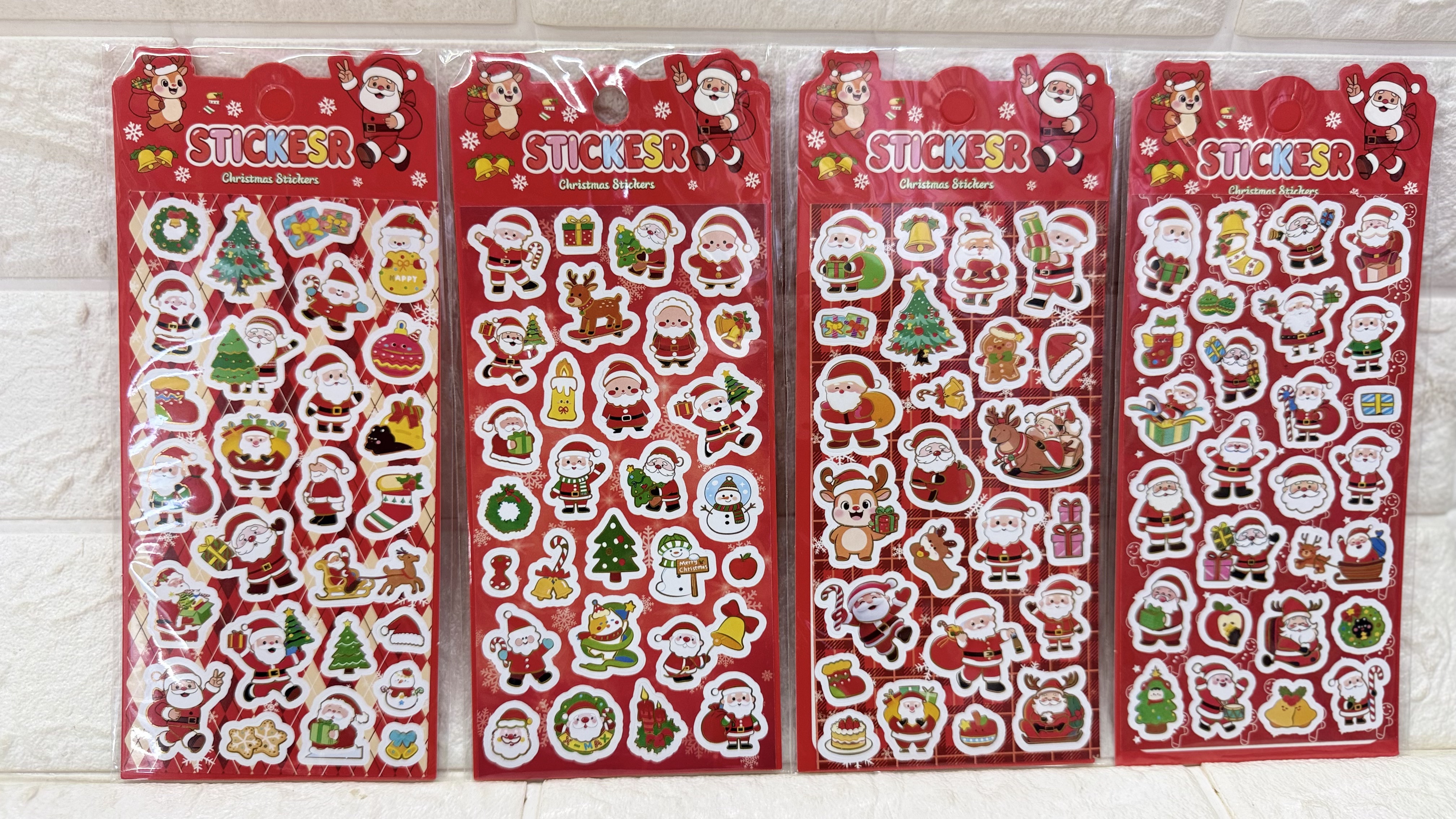 Christmas Guka stickers, Santa Claus stickers, Christmas tree planner stickers, diy decorative material stickers pic 3