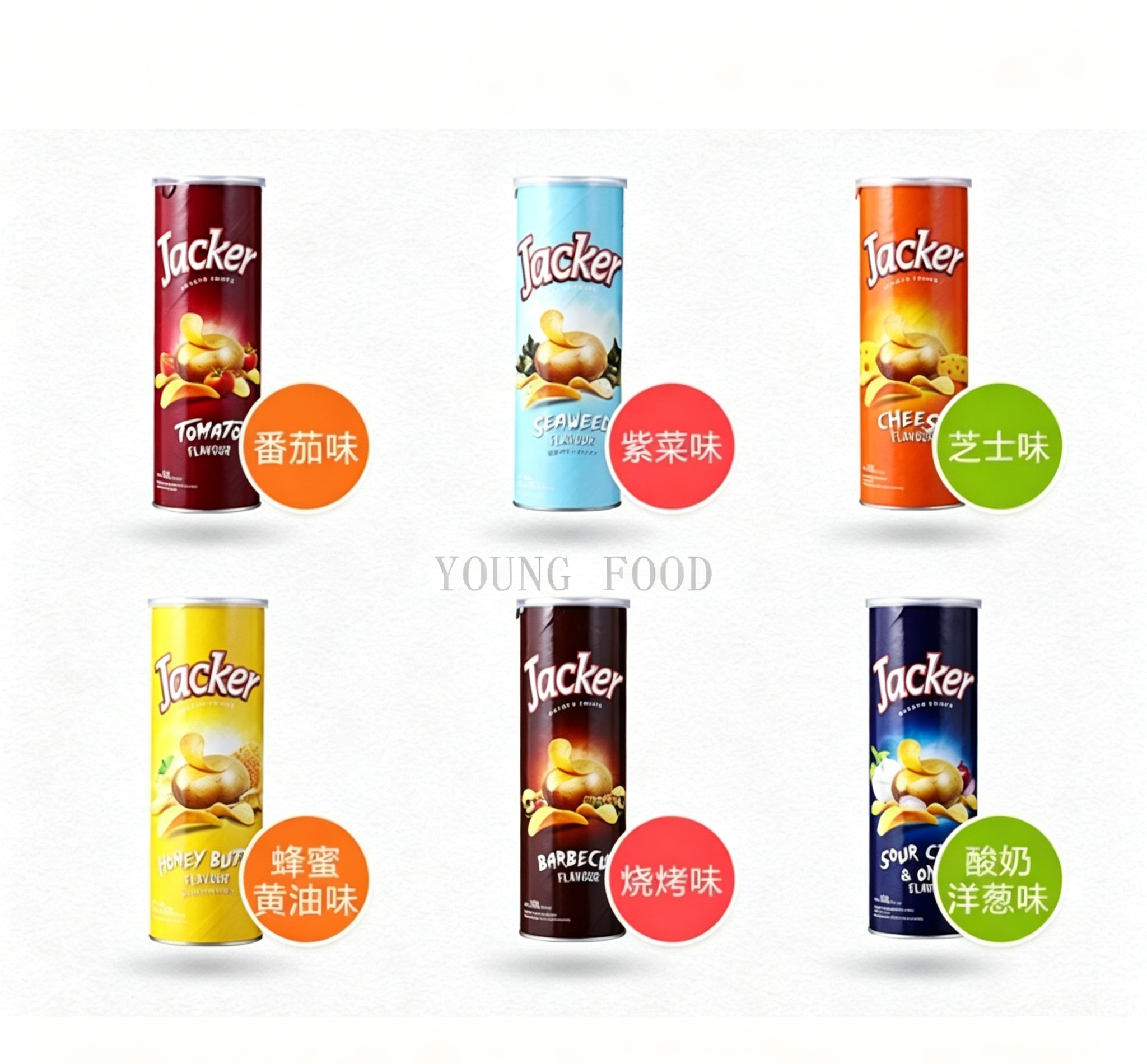 Free shipping Malaysian Jack Potato Chips 160g WAFERBITES, original cut, crispy, rich in potato aroma, large and satisfying Item Picture