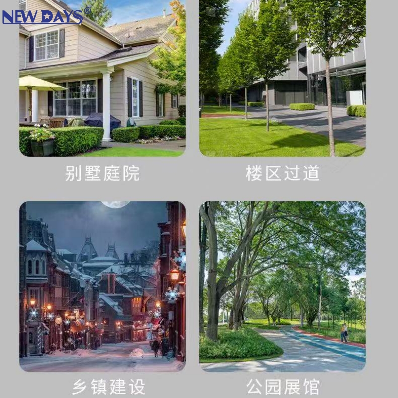 NEWDAYS brand cross-border new integrated led solar street lamps, outdoor waterproof human body sensor lamps, energy-saving high-brightness emergency lighting lamps, solar panel garden lamps Application Scenario
