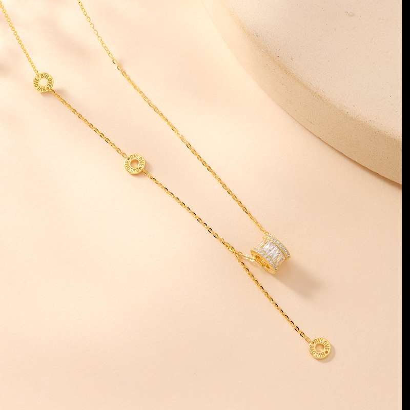 The new S925 silver necklace, an elegant and prosperous silver necklace Item Picture
