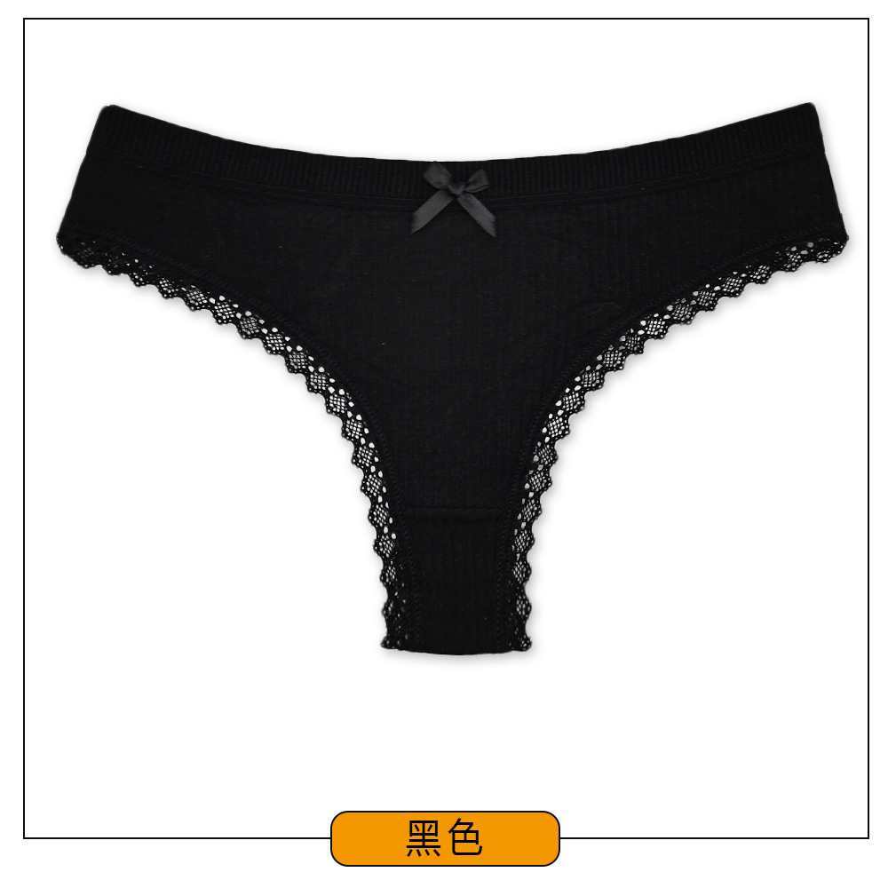 87523# Russian export ribbed triangle pants Cotton low-rise underwear Women's wholesale best-selling women's underwear Threaded women's triangle pants QNI Application Scenario
