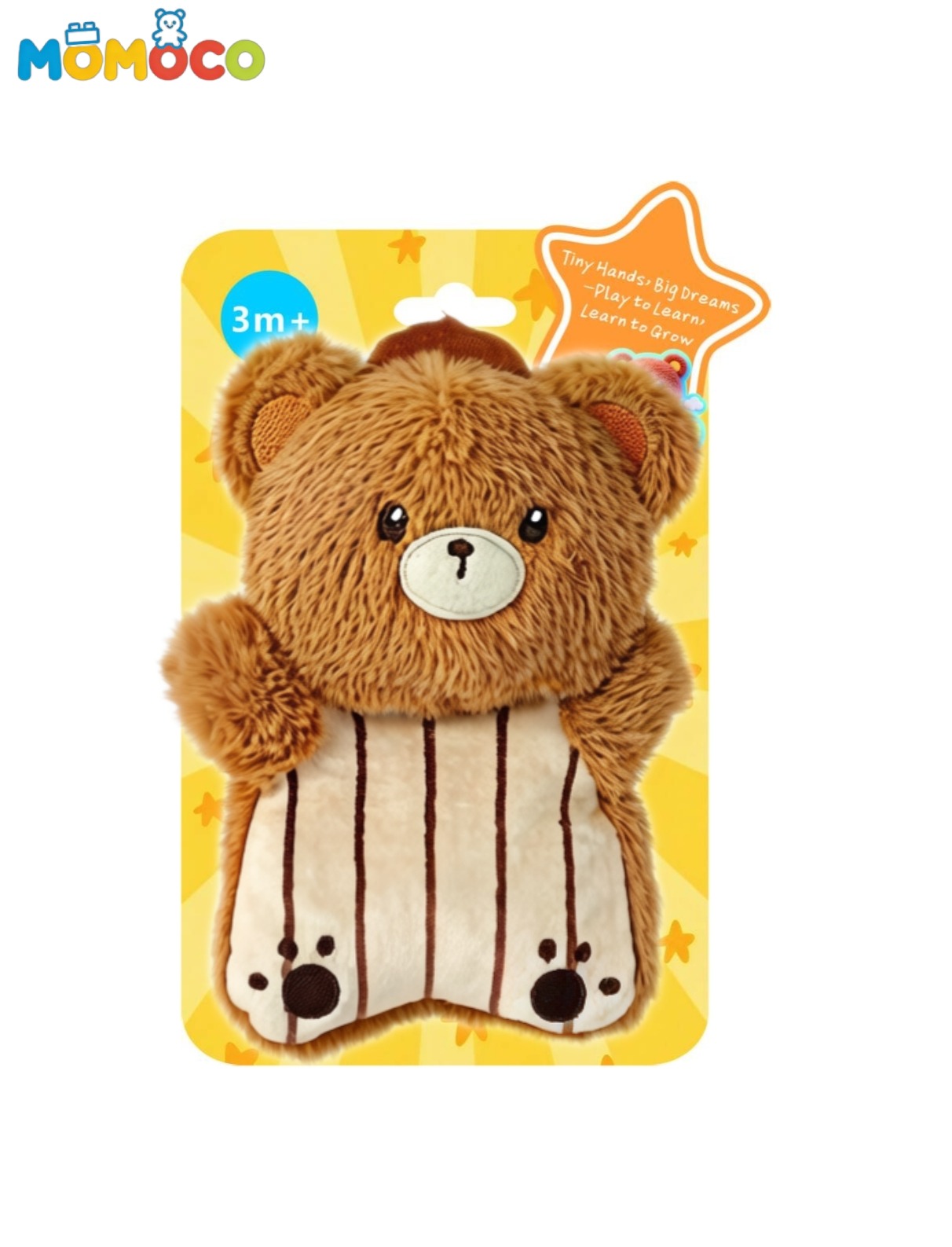 MOMOCO Cute and fun soothing hand puppet baby plush sleeping companion Interactive toy Item Picture