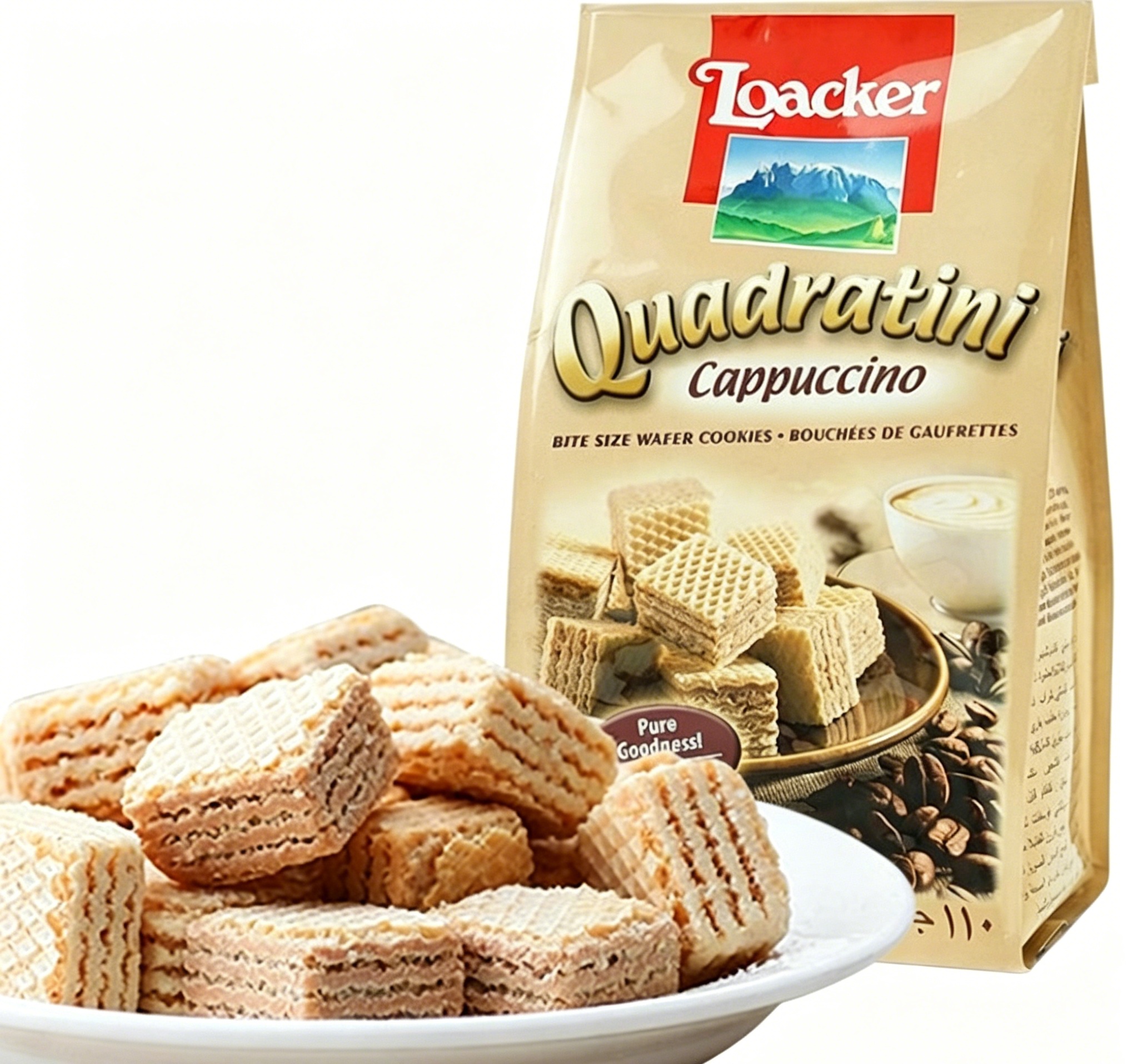 Free shipping: 110g Italian Laijia Wafers with espresso, crispy filling, individual small package details Picture