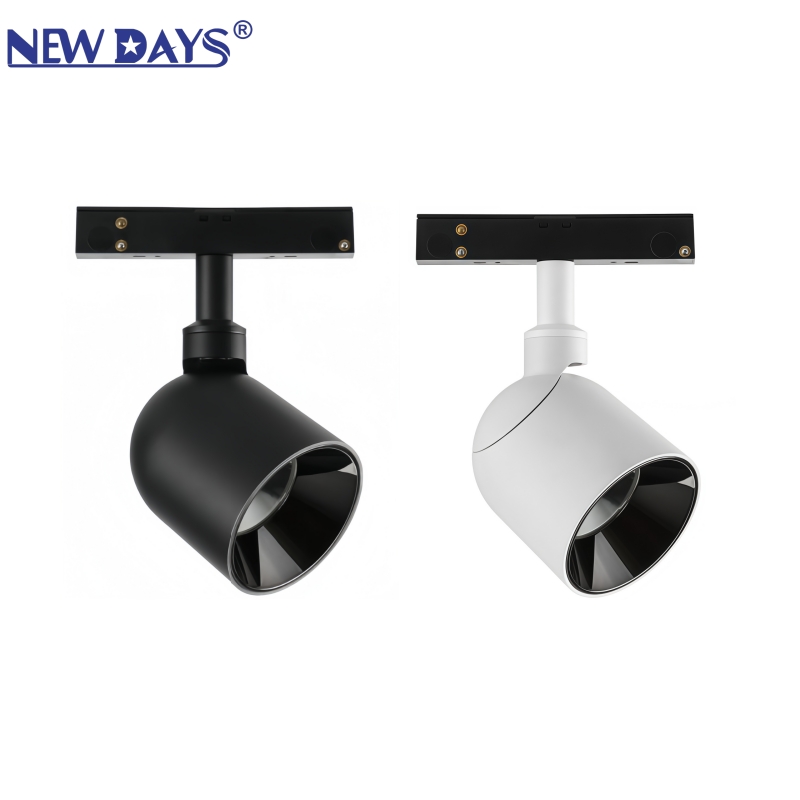 NEWDAYS cross-border new product LED magnetic track light, high color rendering index DC48V focused spotlight, aluminum indoor energy-saving high-brightness lighting track light