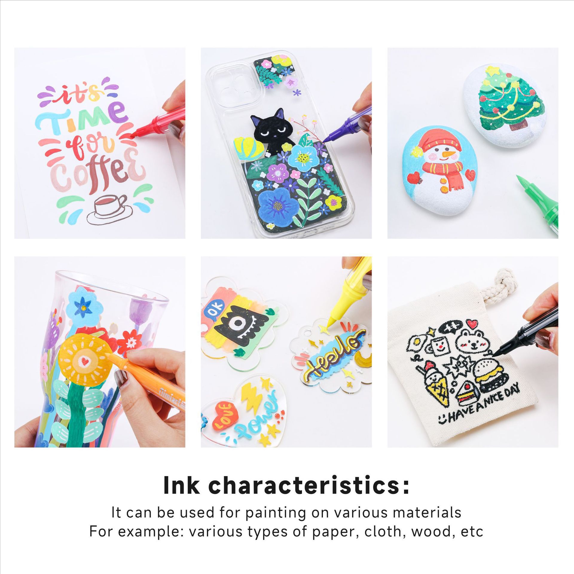 New Bluefruit 126-color gift box set of acrylic markers with increased volume and stackable color for art students to draw and doodle Application Scenario