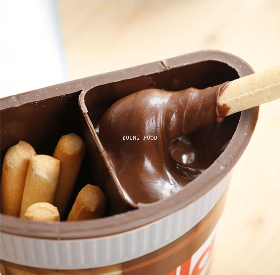 Free shipping! German Nutella Hazelnut Chocolate Sauce finger-shaped Cookies 52g tasting set, crispy and rich in flavor Item Picture