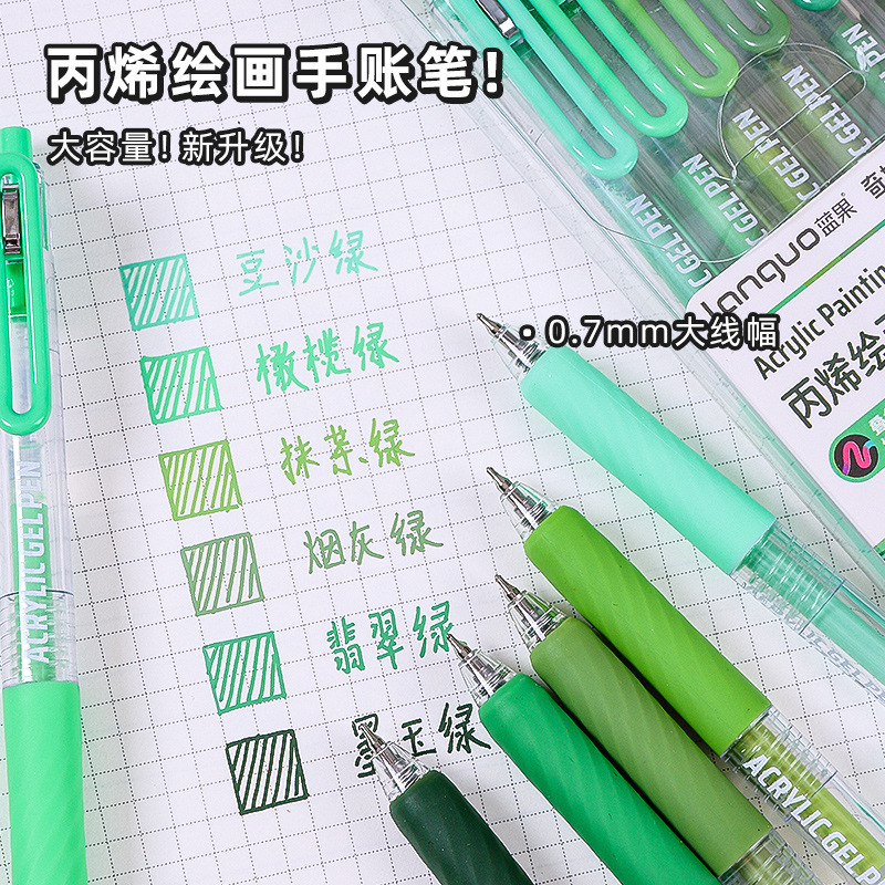 The Bluefruit D200 is a large-capacity Morandi color series three-dimensional acrylic drawing pen, gel pen and marker pen Application Scenario