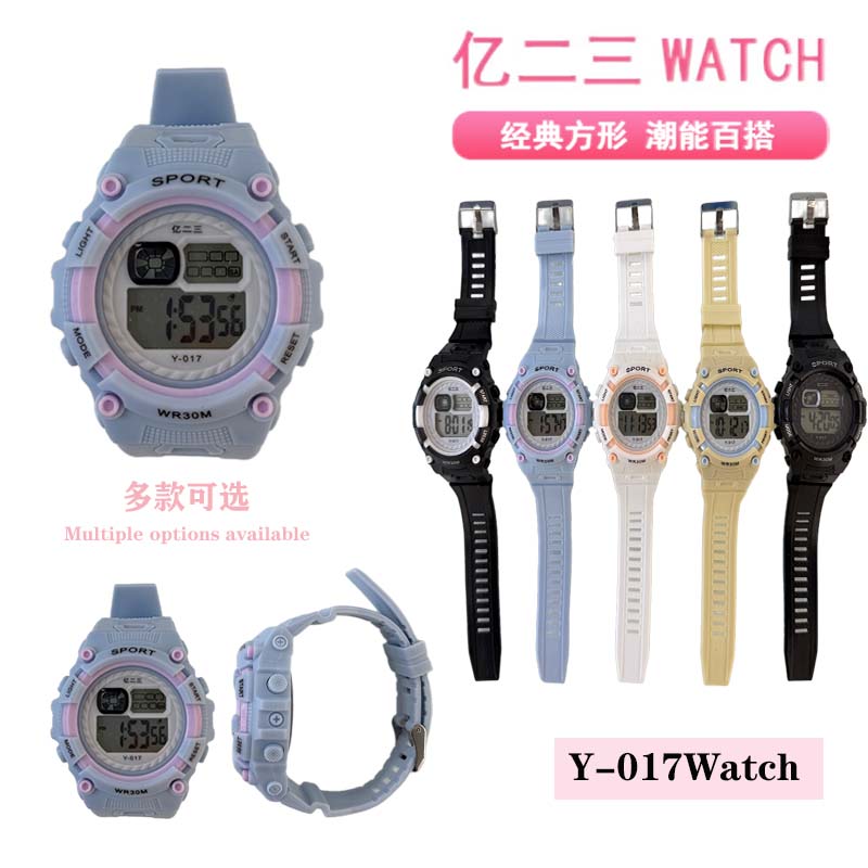 Yyitong basic reloj electrónico de alto rendimiento duradero para estudiantes en clase uso diario especial y-017 basic reloj electrónico redondo color hombres Y mujeres lavado de manos a prueba de agua brillante reloj deportivo tendencia