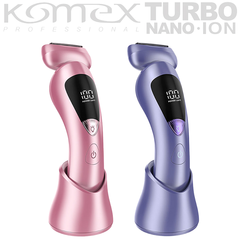 KOMEX女士专用粉色紫色电动剃毛器跨境脱毛仪厂家直销