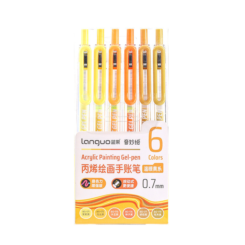 The Bluefruit D200 is a large-capacity Morandi color series three-dimensional acrylic drawing pen, gel pen and marker pen Item Picture
