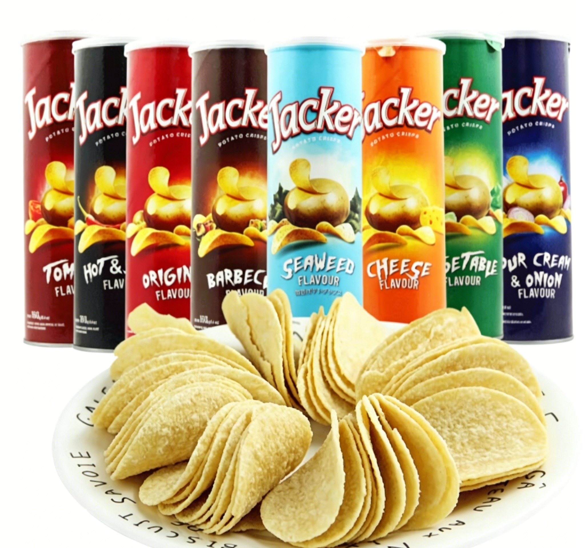 Free shipping! Malaysian imported snack Jack Potato chips 160g, original cut, crispy, rich potato aroma, large slices, satisfying Specification image