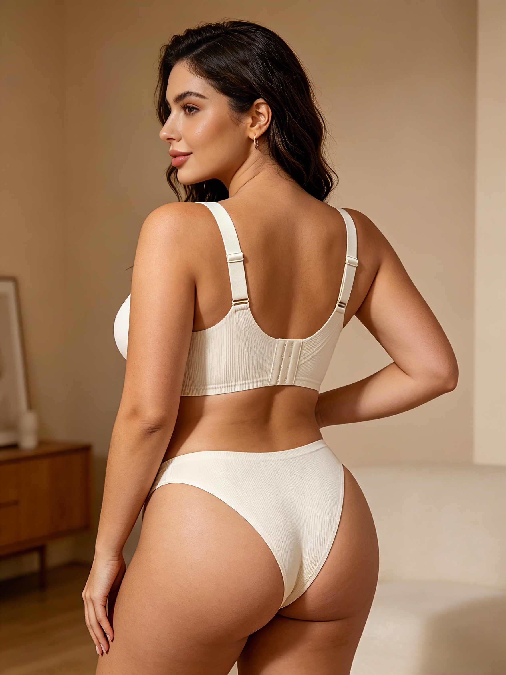 أزياء مريحة بدون علامات الملابس الداخلية أربعة ألوان، اللون الأسود والبيض Item Picture